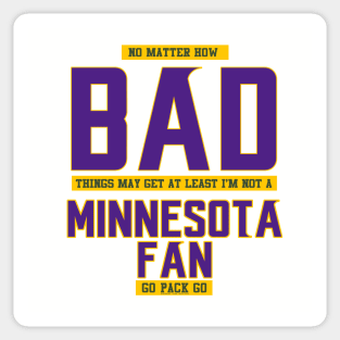 Not A Vikings fan Sticker